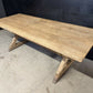French Oak X Support Farmhouse Dining Table