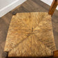 Antique Beech Rush Seat Prayer Chair