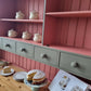 SOLD OUT Solid Vintage Pine Welsh Dresser, Painted Bespoke Dresser, Country Kitchen, Farmhouse, Shop Display, Cafe, Pub