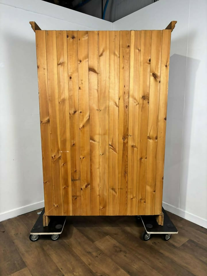 Contemporary Style Large Pine Open Bookcase