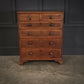 George III Oak Tallboy Vintage Chest Of Drawers