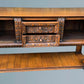 Antique Elizabethan Style Carved Oak Sideboard