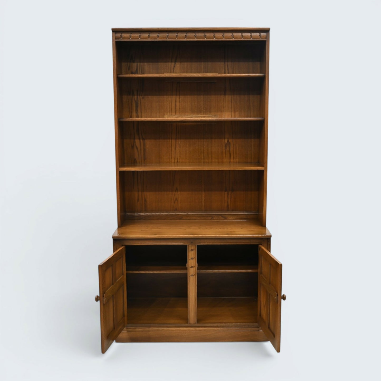Ercol Mural Bookcase Wall Unit Display Cabinet Golden Dawn FREE UK* Delivery
