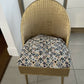 Accent chair. Gold painted wipe clean plastic with your choice of fabric seat. Removable with small storage space beneath.