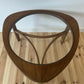 Mid Century Teak Astro Coffee Table Vintage Teak and Glass Table