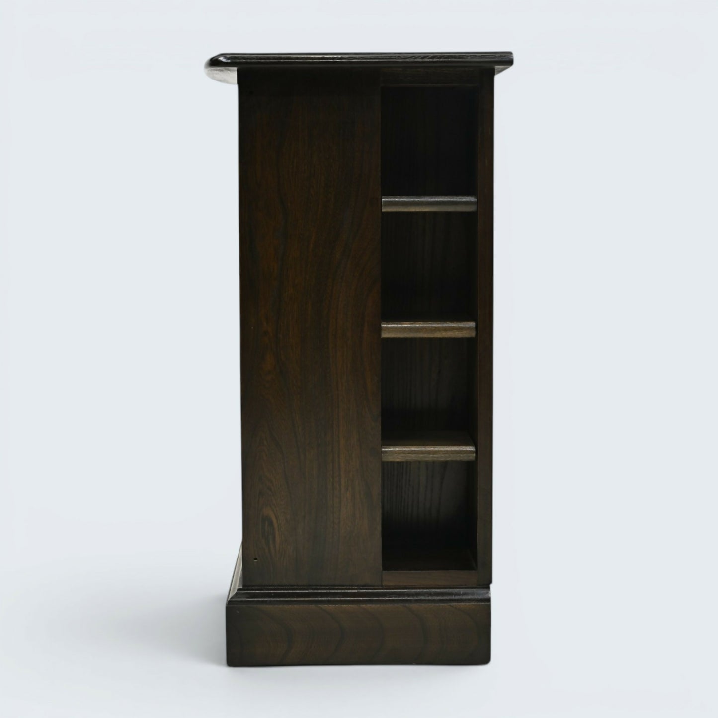 Ercol CD DVD Storage Cabinet Shelving Adjustable Shelves Dark FREE UK Delivery