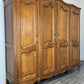 Wardrobe Vintage French Louis XVI Style Oak Four Door Carved Armoire LOT 4795
