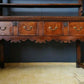 Late Georgian Early Vintage Victorian Welsh Dresser Solid Oak Brass Bail Pulls