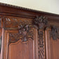 Wardrobe Antique French Style Walnut Two Door Carved Armoire LOT 6499