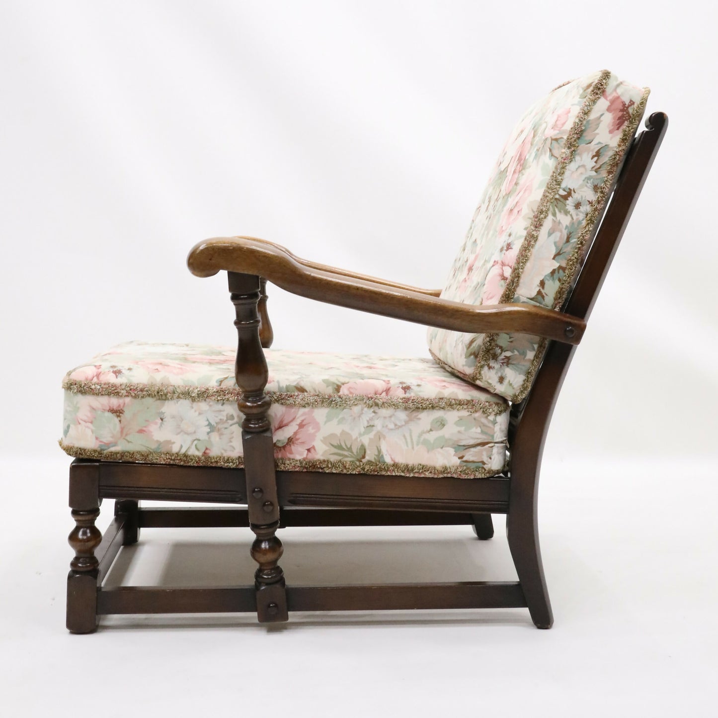 Ercol Windsor Easy Chair Model 445 1970s Blue Label FREE UK Delivery. SBR9390/2407D