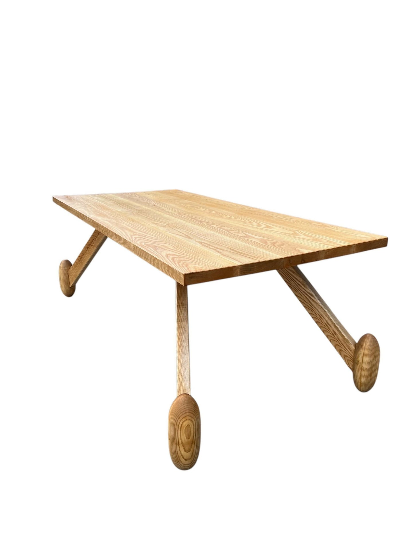 Solid Ash dining table by Matthew Stanwix