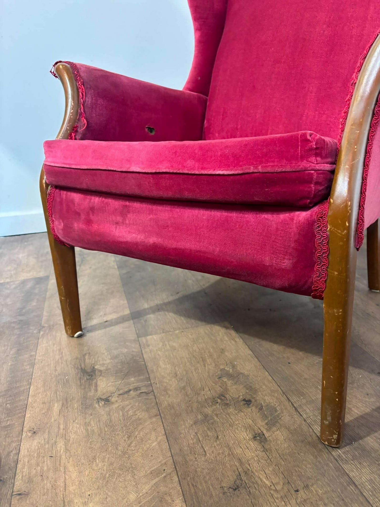Vintage Parker Knoll Wing Back Chair (For Restoration)