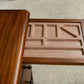 Vintage Home Office Desk with Drawers - Mahogany Finish