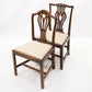 2 Oak Georgian Dining Hall Bedroom Chairs Drop In Seat FREE UK Delivery. SBR9572/1909D
