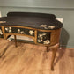Amoire French Dressing Table Black Floral Designer