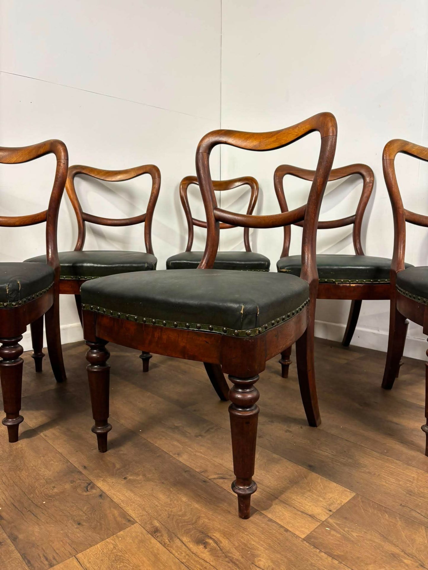Set of Six Victorian Mahogany Dining Chairs