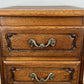 Bedside Table Vintage French Louis XVI Oak Carved Nightstand Cabinet LOT 4695