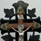Crucifix Antique French Style Religious Ornate Cross Freestanding LOT 6440