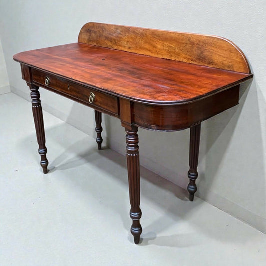 Antique Mahogany Regency 19th Century D end console table