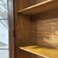 Vintage Oak Two Door Bookcase– Leaded Glass Doors