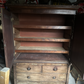 Large Gothic Linen Cabinet Cupboard