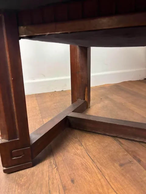 Georgian Mahogany Throne Arm Chair - From Ruthin Court House