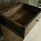 Dark Solid Wood Tallboy Drawers - Over 5 FT - Hardwood