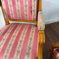 Pair of French Louis XVI Style Upholstered Armchairs