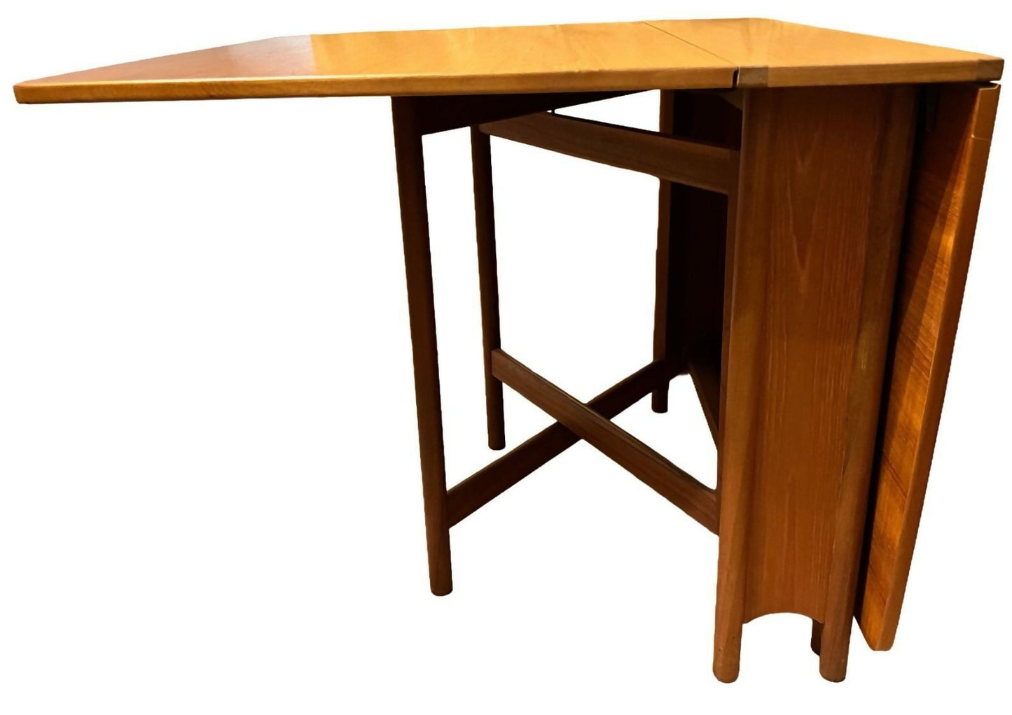 McIntosh Teak Drop Leaf Dining Table Mid Century Modern Gateleg Space Saver