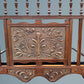 Antique Edwardian Carved Walnut Double Bed