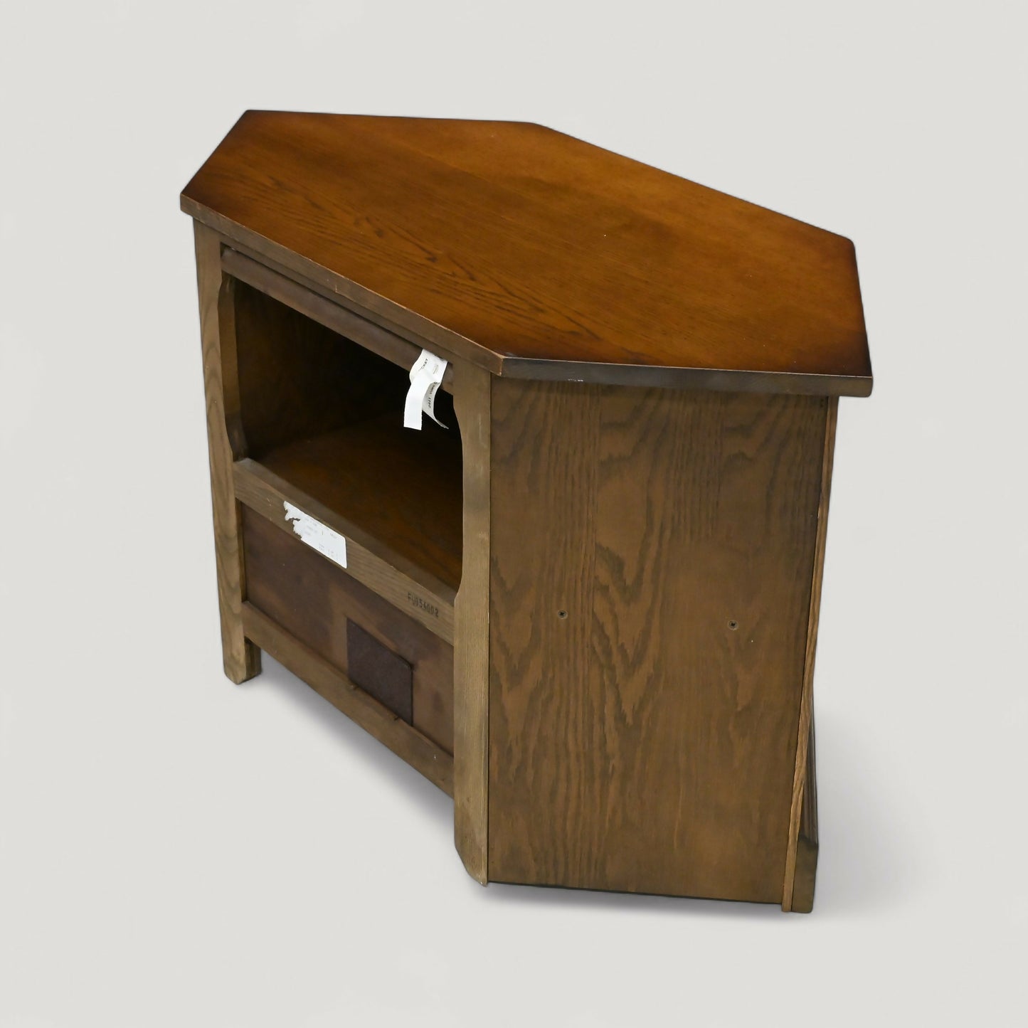 Old Charm Corner TV Stand Video Cabinet Model 2441 Light Oak FREE UK Delivery. SBR10947/1709E