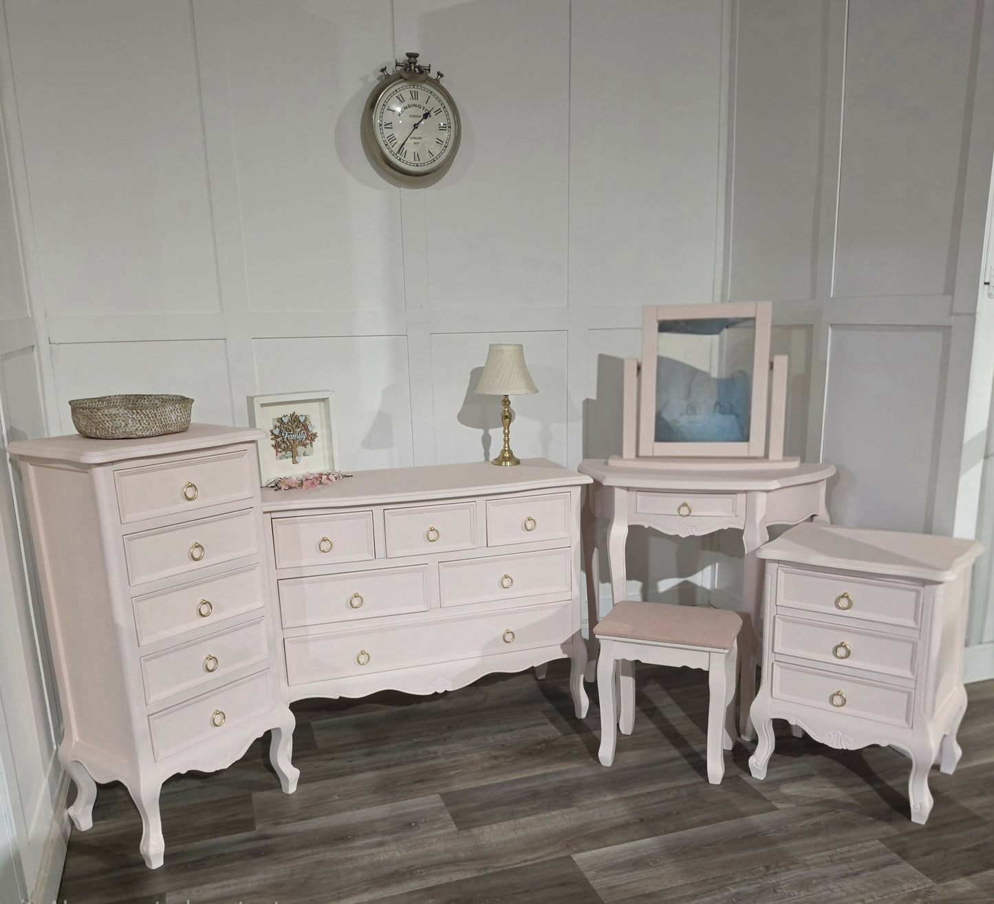 Upcycled - Melody Maison Sophia Pink Bedroom Furniture Set – Complete Collection