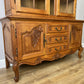 Bookcase Vintage French Louis XVI Oak Display Cabinet Carved Sideboard LOT 6285
