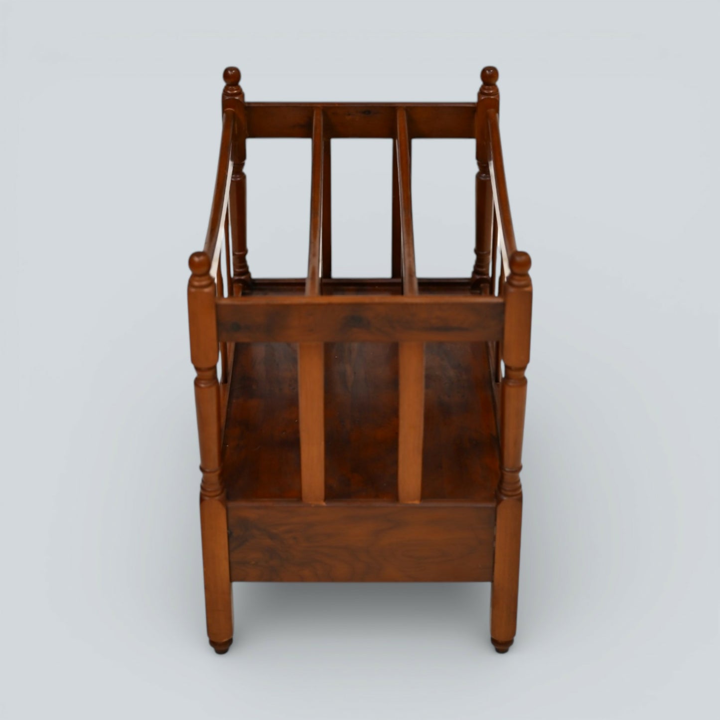 Mahogany/Teak Canterbury Magazine Paper Rack FREE Nationwide Delivery