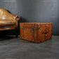 Bridle Leather Coffee Table Storage Trunk - Luxury Handmade English - Hand Pinned - Storage