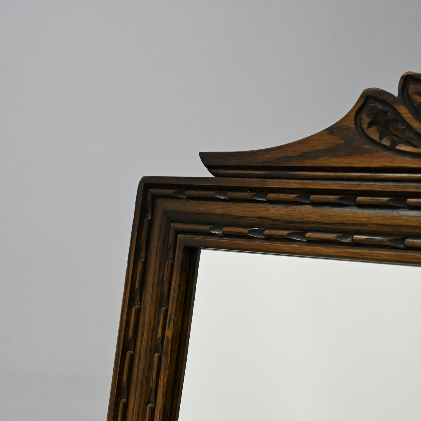 Old Charm Oak Framed Wall Mirror Heavy 80cm x 52cm Light Oak FREE Delivery. SBR9888/0912D