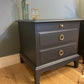 ANY COLOUR AVAILABLE stag mahogany bedside tables dark Matt blue