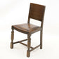 Vintage Oak Hall/Bedroom Chair With Brown Leather Drop In Seat FREE UK Delivery. SBR8480/2410C
