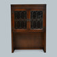 Old Charm Wall Top Unit Bookcase Leaded Glass Display Tudor Brown FREE Delivery*