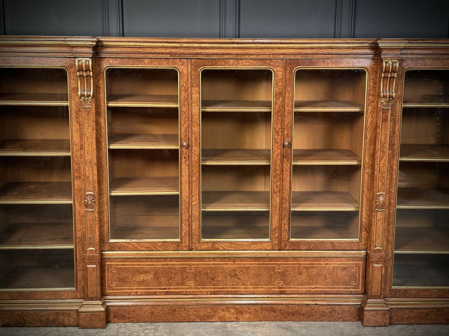 Impressive Extra Large Pollard Oak Vintage Library Bookcase