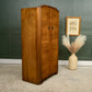 Art Deco Style Walnut Gentlemans Wardrobe - 1960s