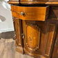 Reproduction Mahogany Continental Serpentine Fronted Display Cabinetx