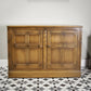Vintage Ercol Elm Small Cabinet Sideboard TV Unit in Golden Dawn