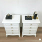 Stag minstrel white bedside cabinets