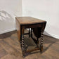 Vintage Oak Gateleg Dining Table On Barley Twist Supports