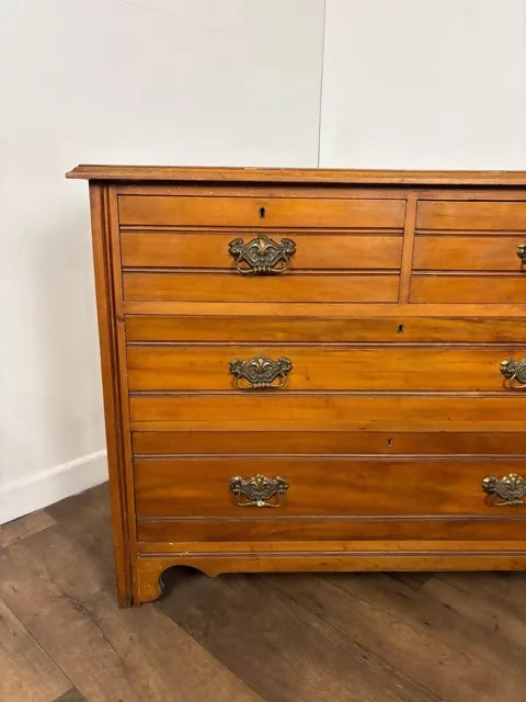 Edwardian Satinwood Chest of Four Drawers
