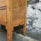 Vintage Oak Tallboy Chest of Drawers: Antique Cabinet with Detailing Four Drawer