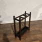 Vintage Oak Stick Stand With Drip Tray