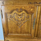 Cabinet Vintage French Louis Style Oak Carved Sideboard with Drawer LOT 4017