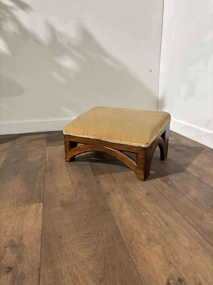 Early 19th Century Ecclesiastical Oak Framed Kneeling Stool